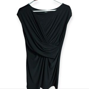 Classic Little Black Dress Front Twist Dress Reitmans Classic Mini Dress Sz L